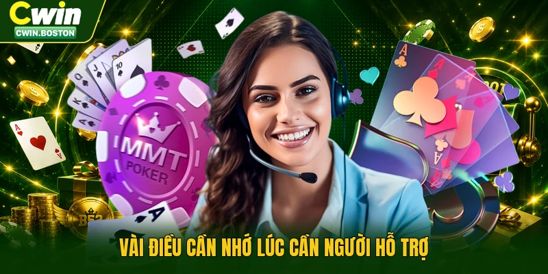 Vài điều cần nhớ lúc cần người hỗ trợ